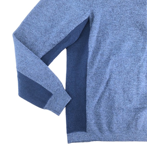 Vineyard Vines Mens Size Medium Wool Blend Shep Shirt Sweater Zip-Up Mock Neck - Picture 6 of 11